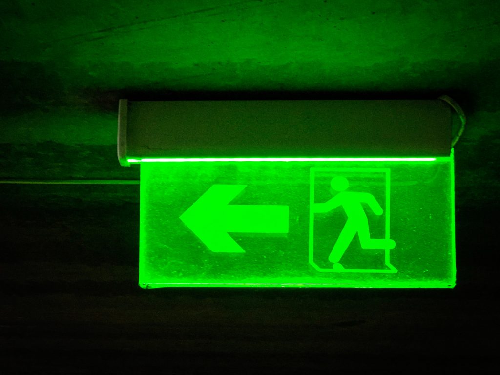 exit sign